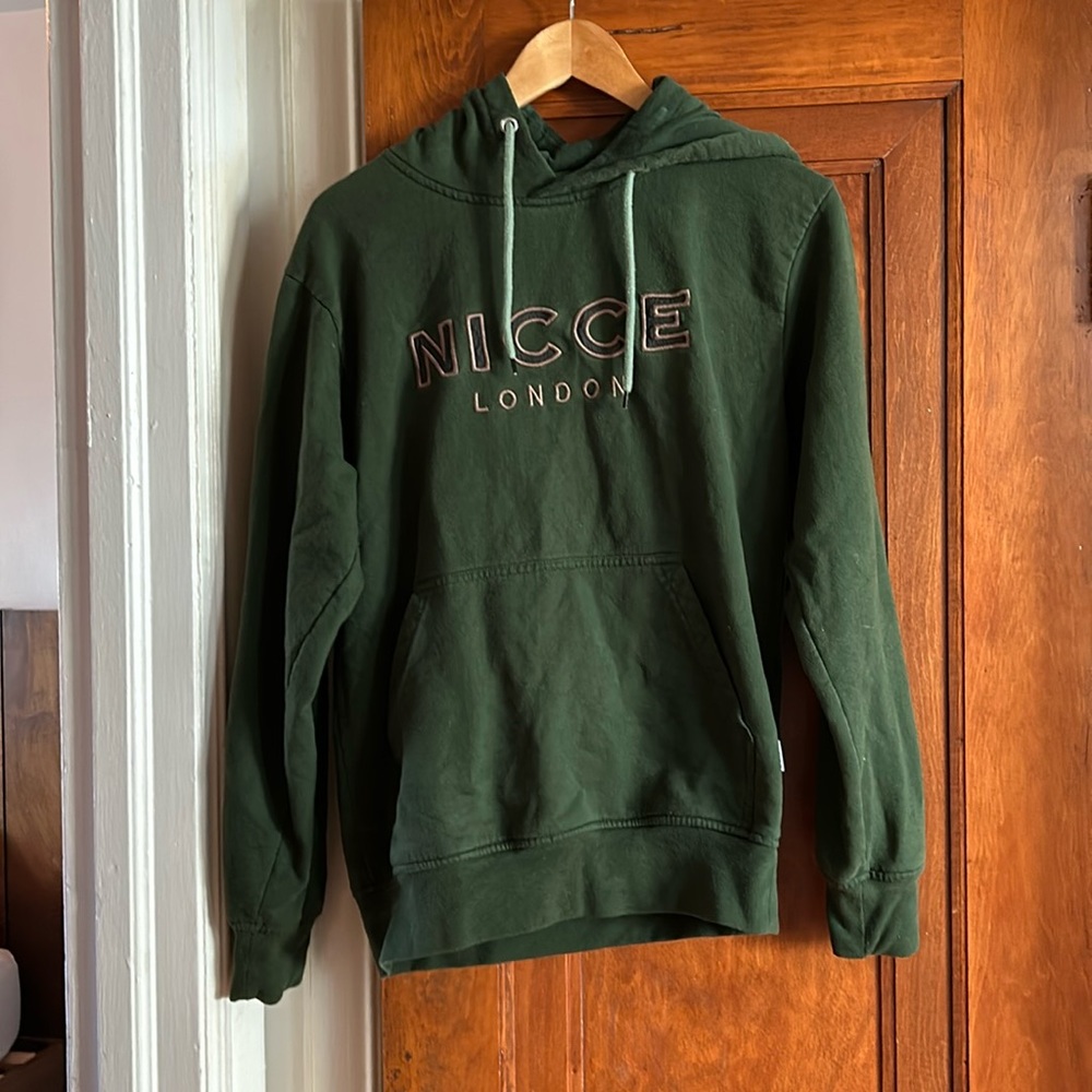 Vintage NICCE hoodie pine green color